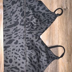 Lululemon Grey Cheetah Leopard Sports Bra